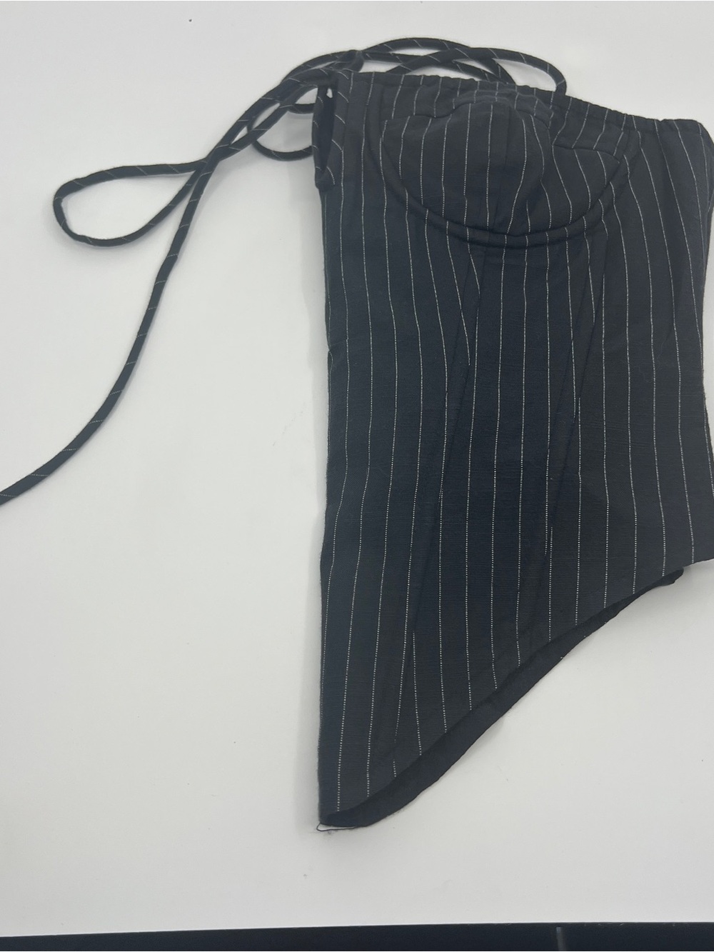 NWT New Lioness La Quinta corset black onyx pinstripe XS Shopbop revolve - Picture 12 of 16